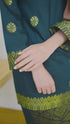 Riza Kurung Moden | Emerald Green Gold